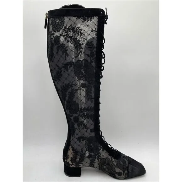 Women’s Christian Dior Naughtily Boots in Black Size 37.5 - Picture 2 of 7